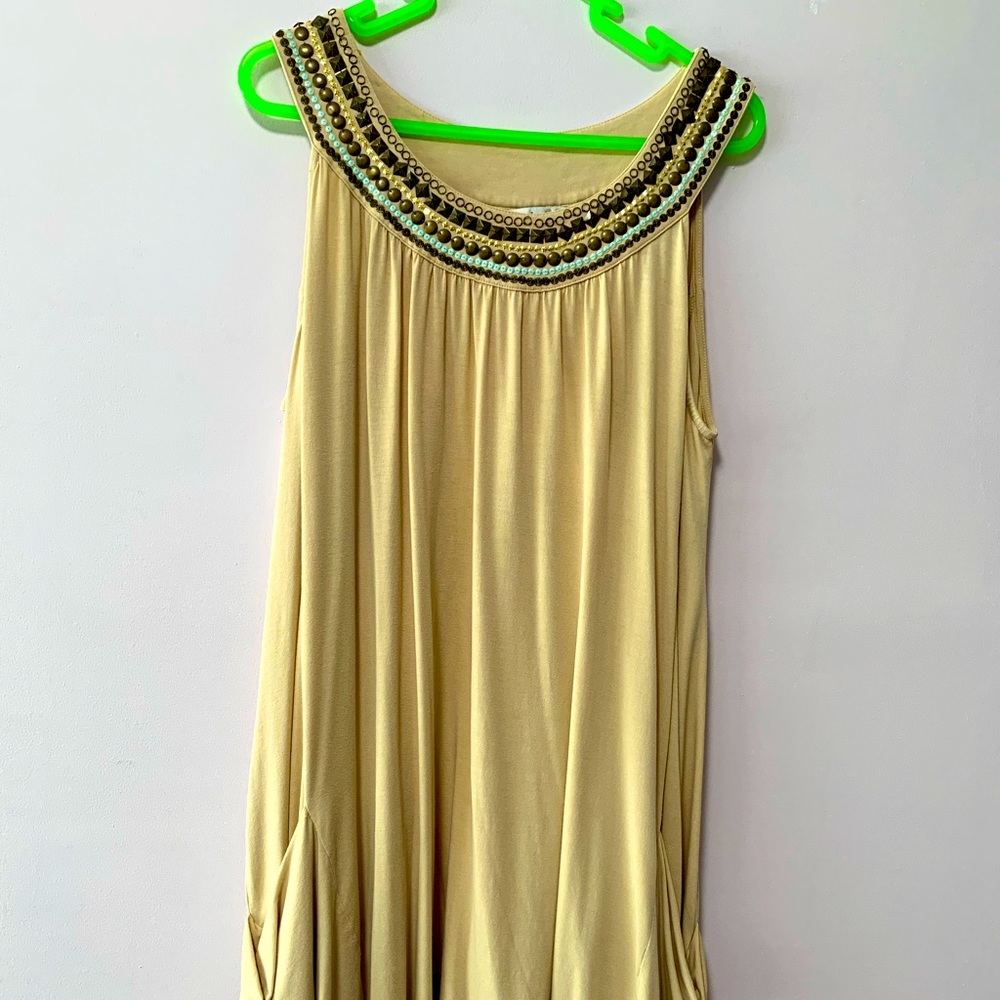 Jeweled short dress, tunic, or beach cover- up